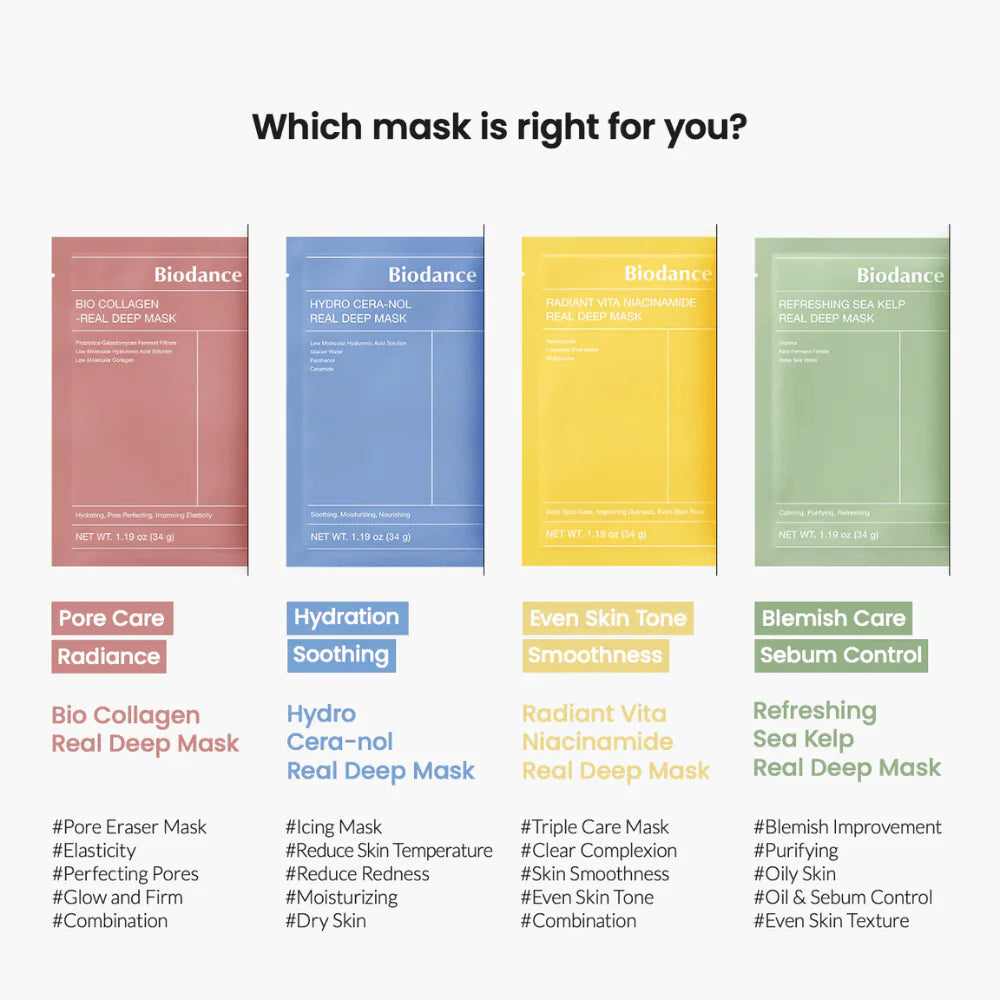 Bio-Collagen Real Deep Mask 1Box 4 stk