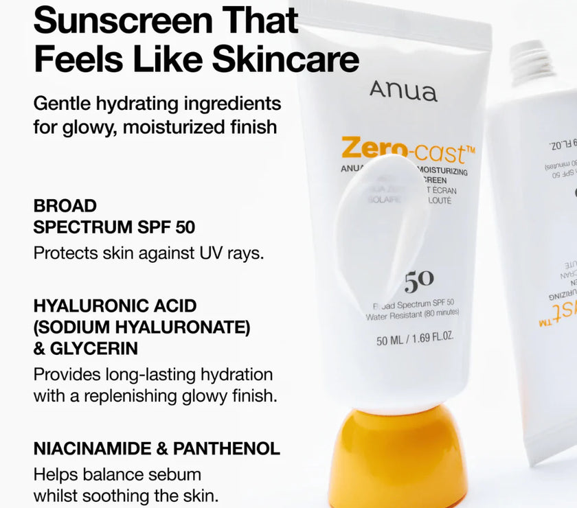 Zero-Cast Moisturizing Finish Sunscreen 50 ml