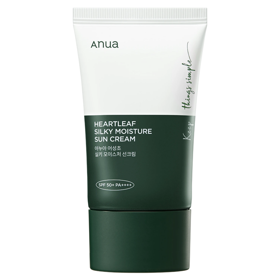 Heartleaf Silky Moisture Sunscreen SPF50+ PA++++ 50ml