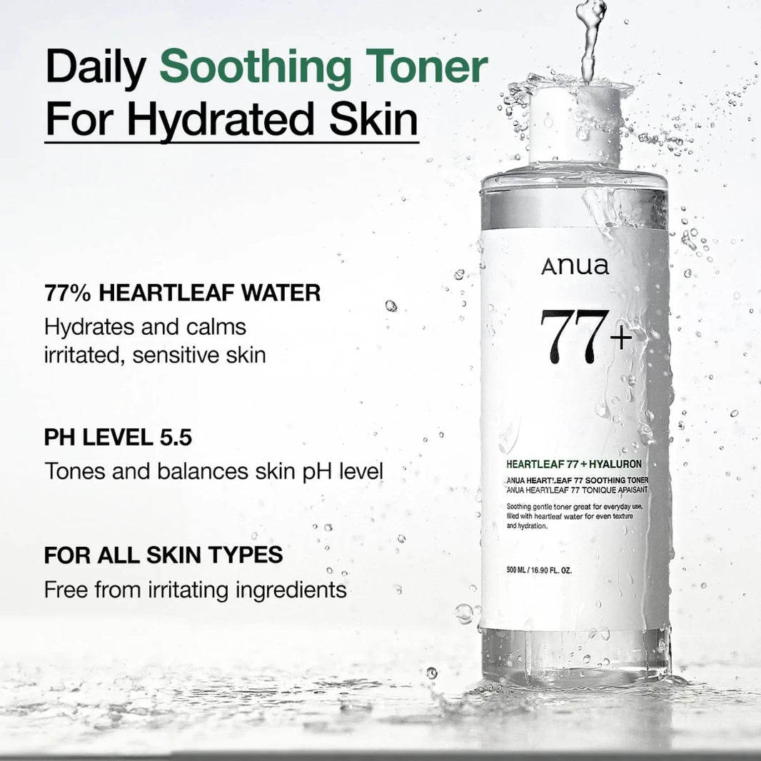 Heartleaf 77 + Hyaluron Soothing Toner 250ml