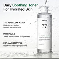 Heartleaf 77 + Hyaluron Soothing Toner 250ml
